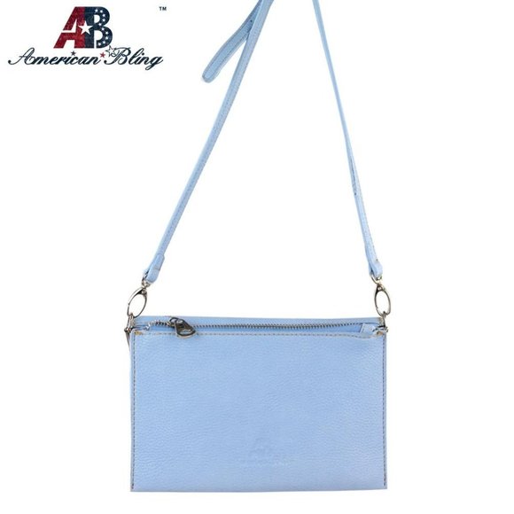 American Bling Western Studded Concho Clutch/Mini - Picture 2 of 3